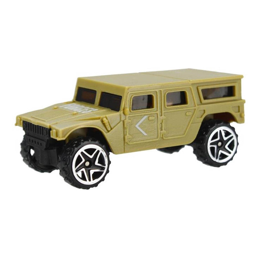 Ariko Militaire Auto Transport Truck - met 8 voertuigen en helikopters - beweegbare delen - opbergruimte voor 22 auto's