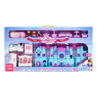 Thumbnail for Ariko Château de princesse XXL avec son et lumière - avec des meubles, des poupées et une voiture - avec 3 piles LR44