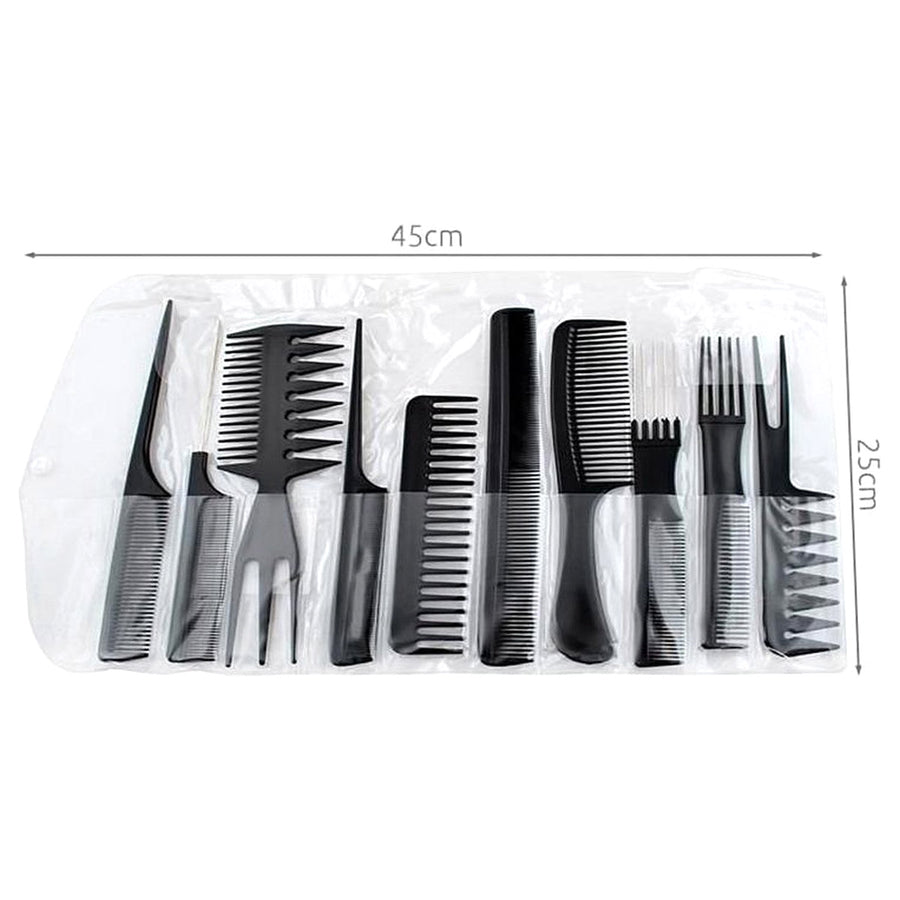 Kammenset met 10 Kammen voor Kappers Dames & Heren - Ariko