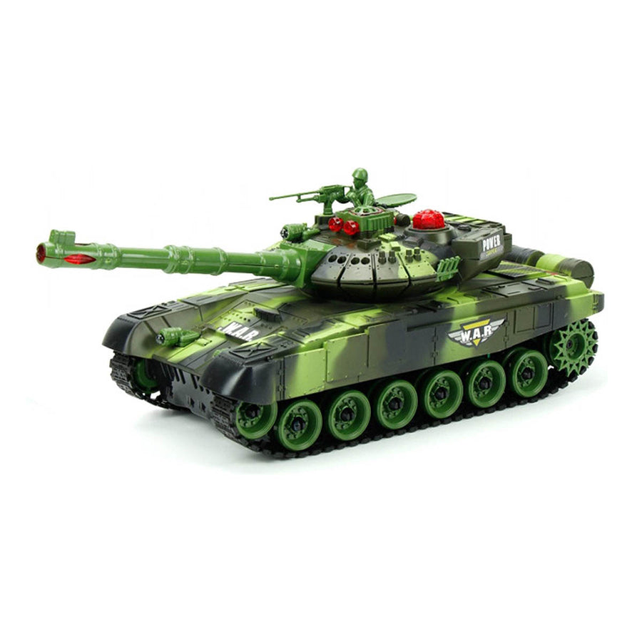 Ariko XXL RC Speelgoed Tank - Groen - Op Afstand bestuurbare Radiografische Tank Met Afstandsbediening - Met Geluid & Licht Effecten - Met Interne Accu - 2.4Gz - Schaal 1:14