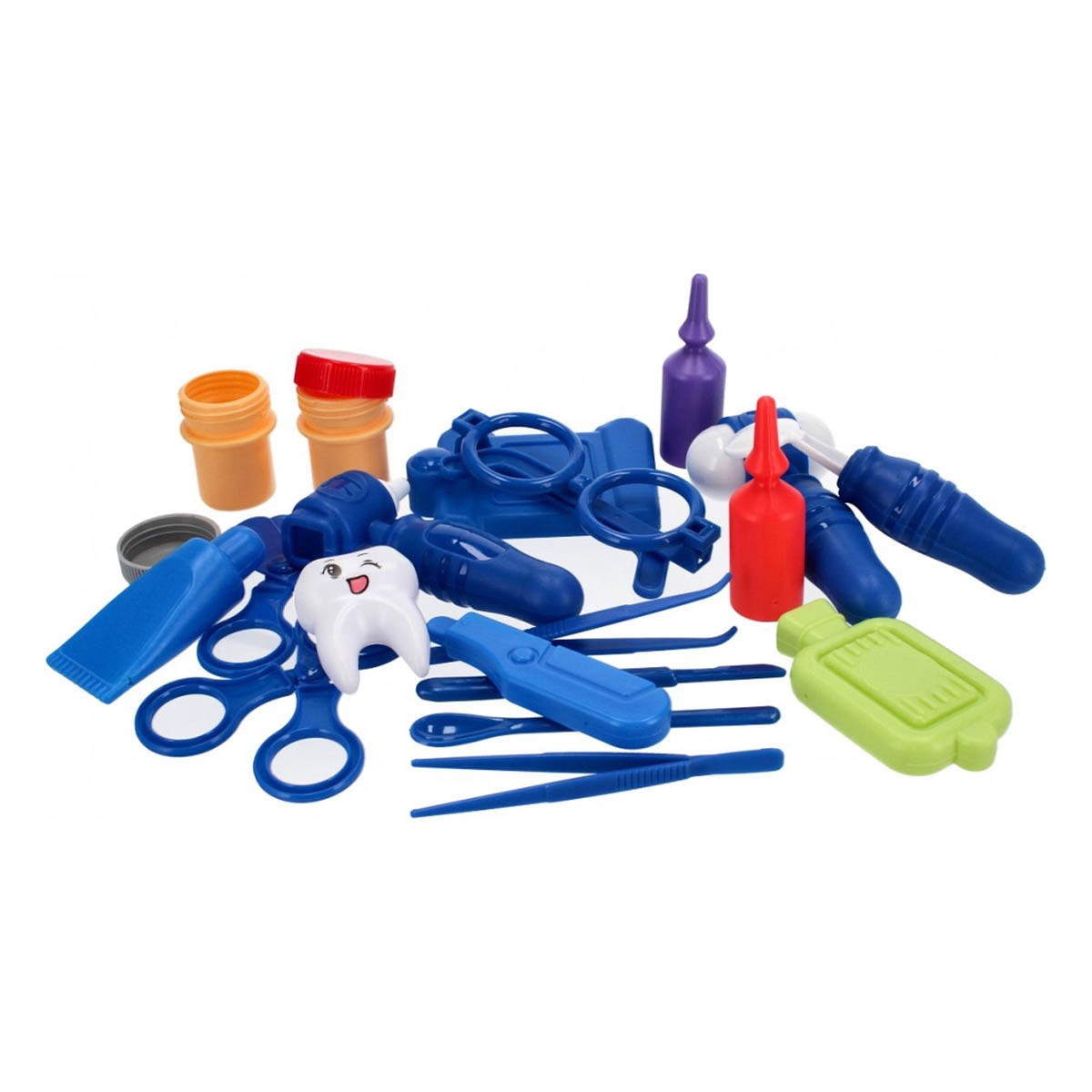 <tc>Ariko</tc>  Toy Suitcase Doctor 39 pièces - tensiomètre, ciseaux, médicaments, outils d'examen et bien plus encore - valise à emporter pratique