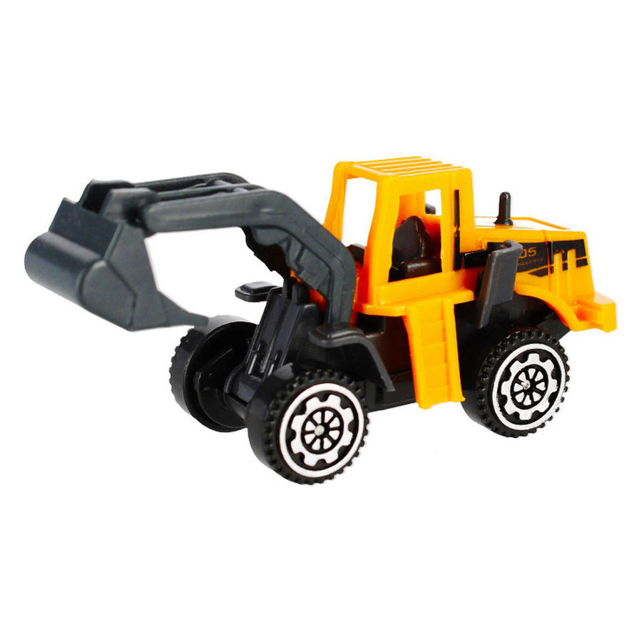 Ariko Parkeergarage met constructie gebouw - met werkende kraan, 5 auto's, 3 bulldozers, diverse verkeersattributen - met licht & geluid - inclusief 3 x Philips AA batterijen