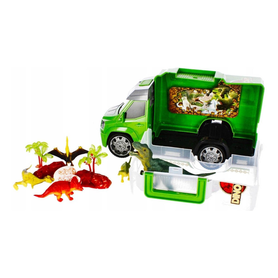 <tc>Ariko</tc> Dino transport truck - with 5 x dinosaurs - 2 x Dinosaurus egg - Various decoration - Including batteries