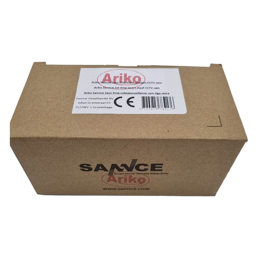 Ariko Sannce CCTV 3mp Camera - Geschikt voor alle Ariko CCTV systemen - Hoge kwaliteit 3mp zwarte camera