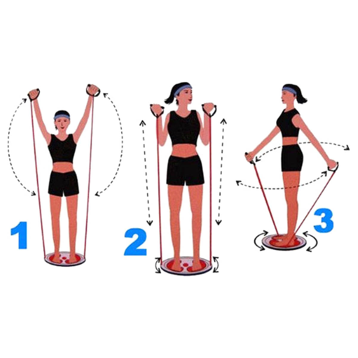 <tc>Ariko</tc> Cardio Twister - Waist Ab Trainer - Abdominal Muscle Trainer - Balance Trainer - Workout - Balance Board - Exercise Bike - Blue
