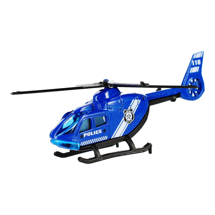 Ariko Parkeergarage Politie - Met Helikopter, Waterspuitauto en andere diverse stoere auto's - 1:64