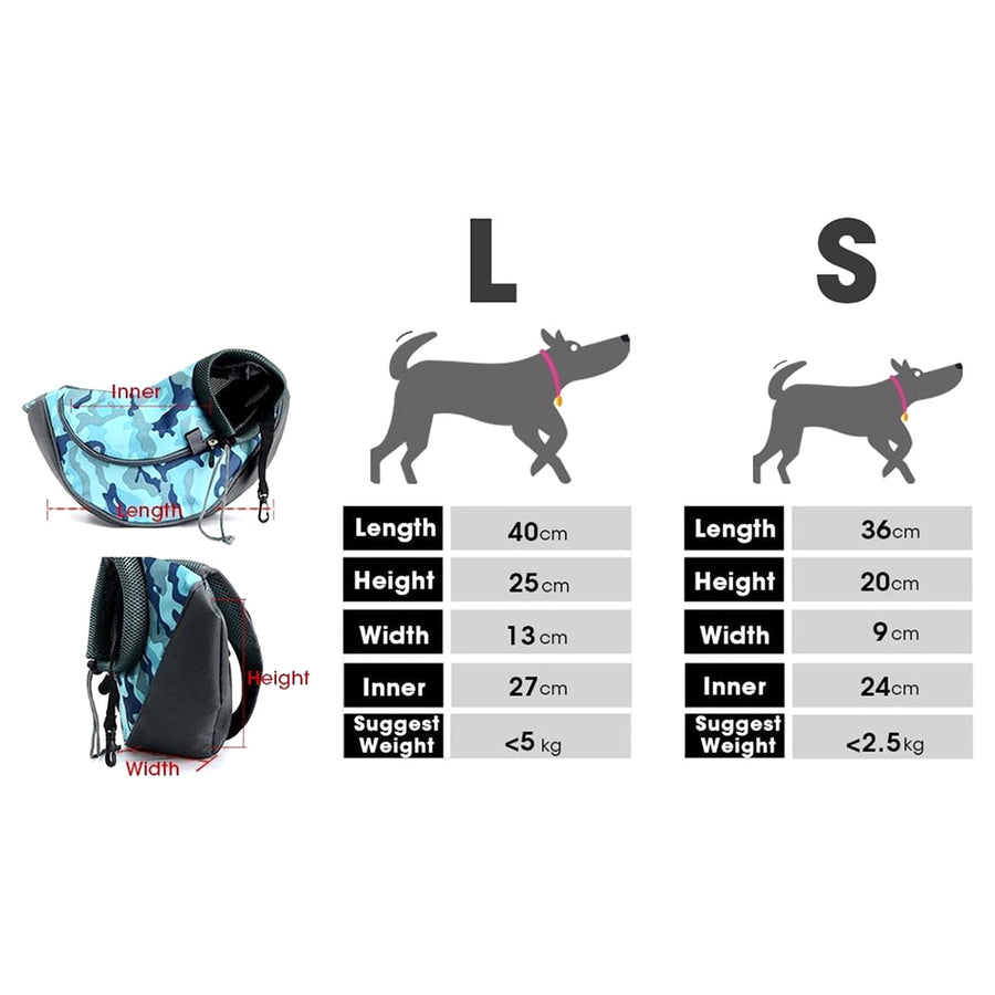 Ariko honden draagzak - rugzak - draagtas - hondenrugzak - hondendraagzak - ook voor uw kat - Roze - S of L