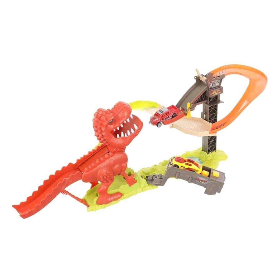 Dinosaurus Lanceerbaan Racebaan - Stuntbaan met 2 Auto's - Elektrisch Speelgoed - Ariko