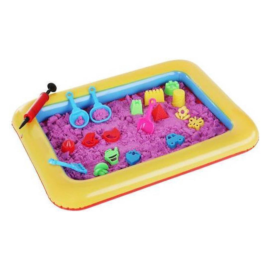 Ariko Magic Sand, 1 KG - Zand voor Binnenhuis met Accessoires - 14 mallen - Opblaasbare zandbak