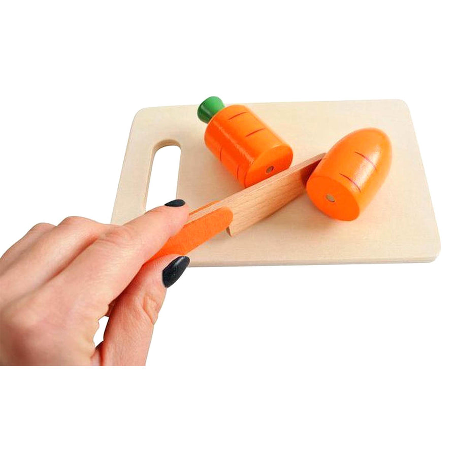 Ariko Houten Speelgoed set Fruit en Groente - 17 delig - Keuken accessoires - Winkeltje speelgoed - Speelgoedeten - Speelgoed fruit hout