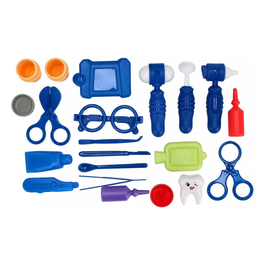 Ariko Speelgoed Koffer Dokter 39 delig - bloedrukmeter, scharen, medicijnen, onderzoekgereedschap en nog veel meer - handige meeneem koffer