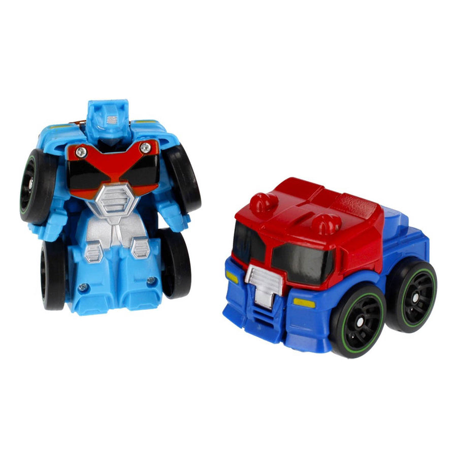 Ariko Truck launcher met 2 stuks robot auto's - inclusief verkeersborden