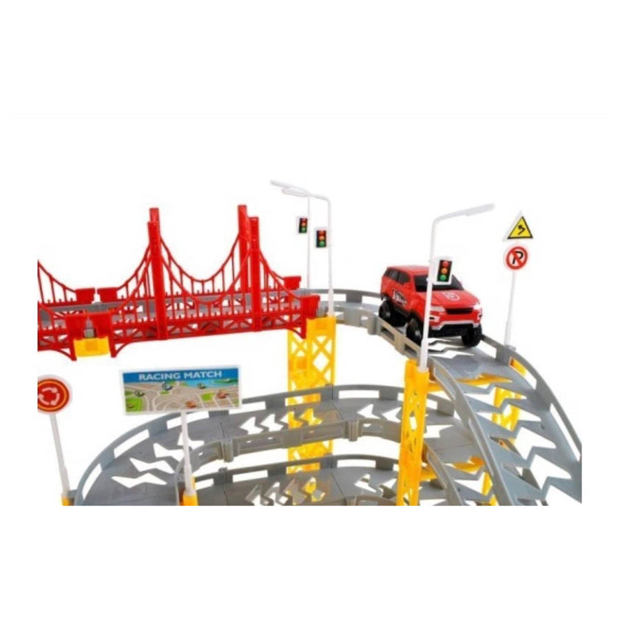 Ariko 8 meter Elektrisch Race Circuit - Racebaan - Extra lang - Meerdere banen maken - 236 delig - Inclusief 2 x Philips AA batterijen