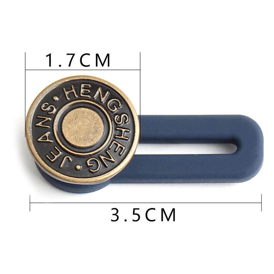 WiseGoods Luxe Broekverbreder - Knoopsgat Verlengers - Jeans & Broeken - Verstelbare Knopen - 2 cm - Taille - Zwanger - 5 stuks - Ariko