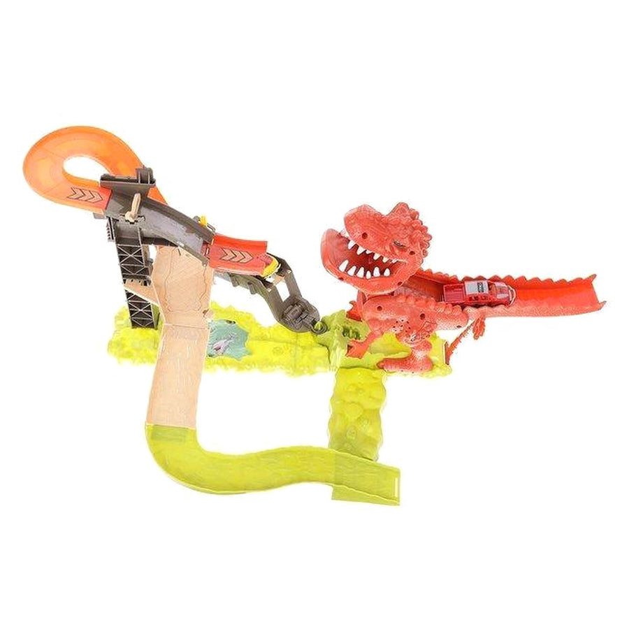 Dinosaurus Lanceerbaan Racebaan - Stuntbaan met 2 Auto's - Elektrisch Speelgoed - Ariko
