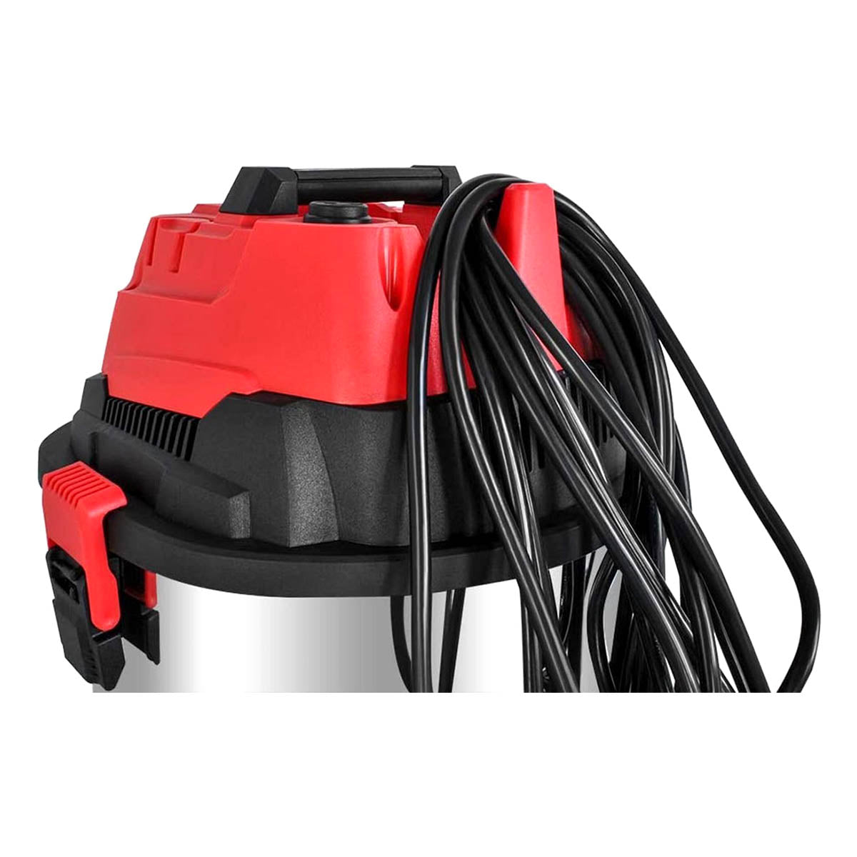 Aspirateur à Sec Et Humide Güde GNTS 12L - 1200W, 180 Mbar - Bac Acier Inox, 4 Roulettes, Tuyau 1.5m - 5