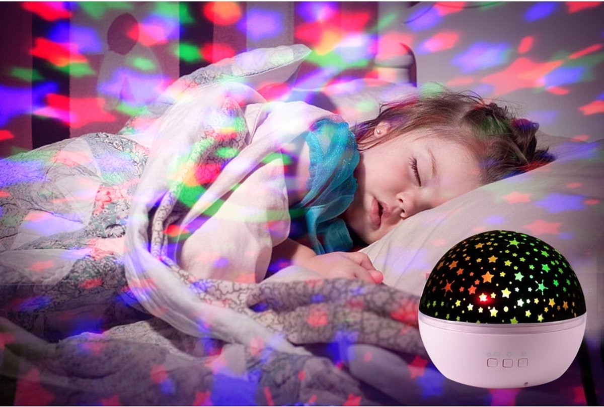 Ariko Nachtlicht Sterne Galaxie Projektor Sternenhimmel Sternenprojektor - Sterne oder Meerestiere Projektor - 6 Lichtfarben - Nachtlicht Kinder - Blau
