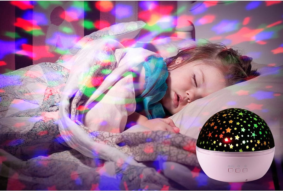 Ariko Nachtlampje Sterren Galaxy Projector Sterrenhemel Star Projector - Sterren of zeedieren Projector - 6 Lichtkleuren - Nachtlampje Kinderen - Blauw