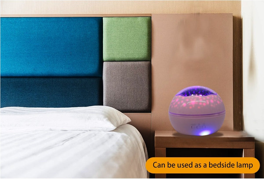 Ariko Nachtlampje Sterren Galaxy Projector Sterrenhemel Star Projector - Sterren of zeedieren Projector - 6 Lichtkleuren - Nachtlampje Kinderen - Roze