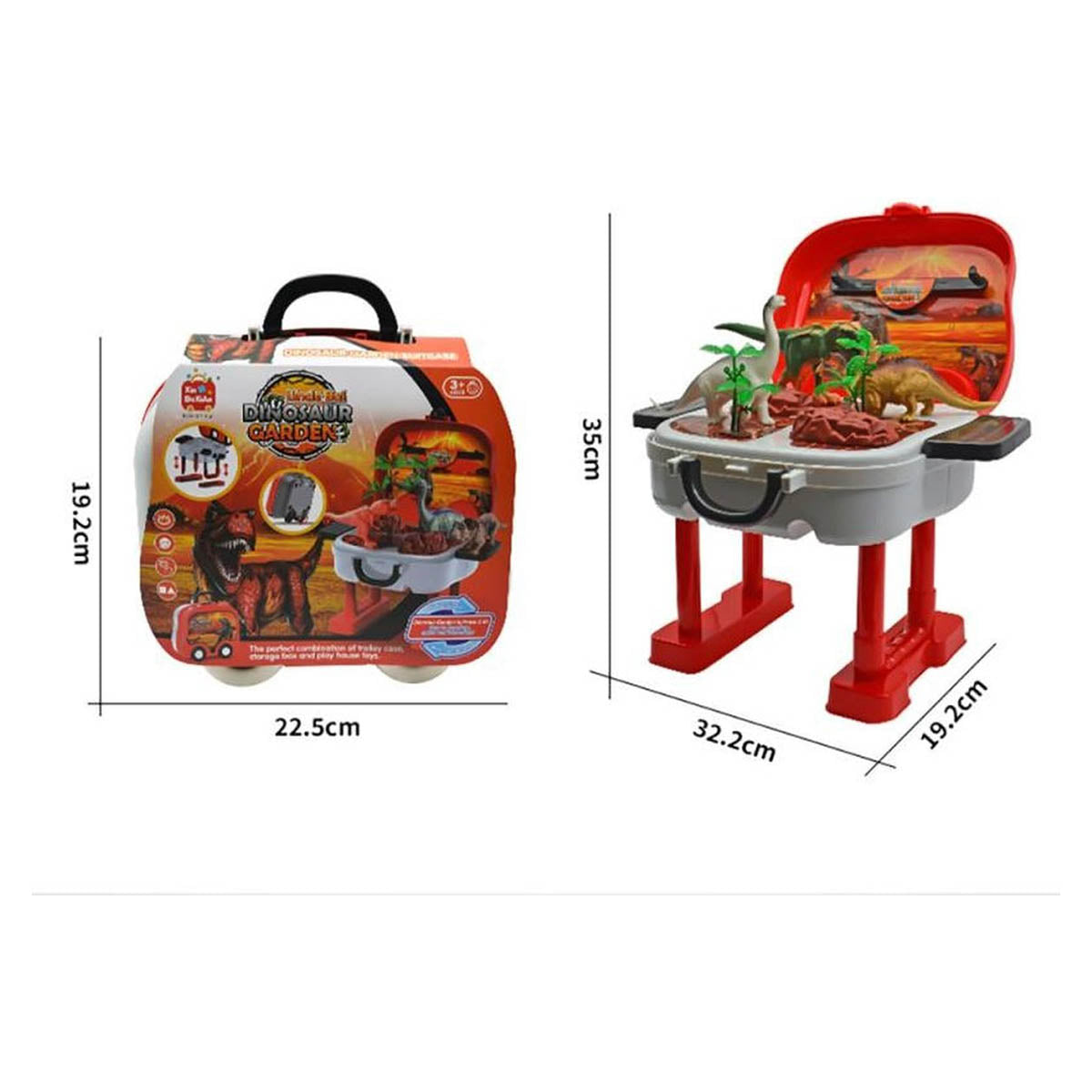 <tc>Ariko</tc>  Dinosaur toy Suitcase | Take along toy Dinosaur | Toys Boys 3 years | Dinosaur Toys