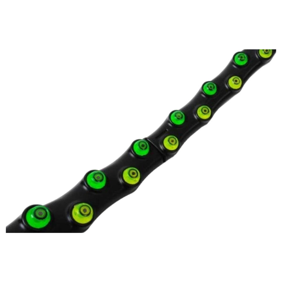 Ariko Fitness Massage Hoelahoep Ø 98cm | met 64 Magnetische balletjes | Waist Trainer | Sport Hula Hoop | Sport hoepel | Vetverbranding | Gymnastiek | Fitness | Groen-geel