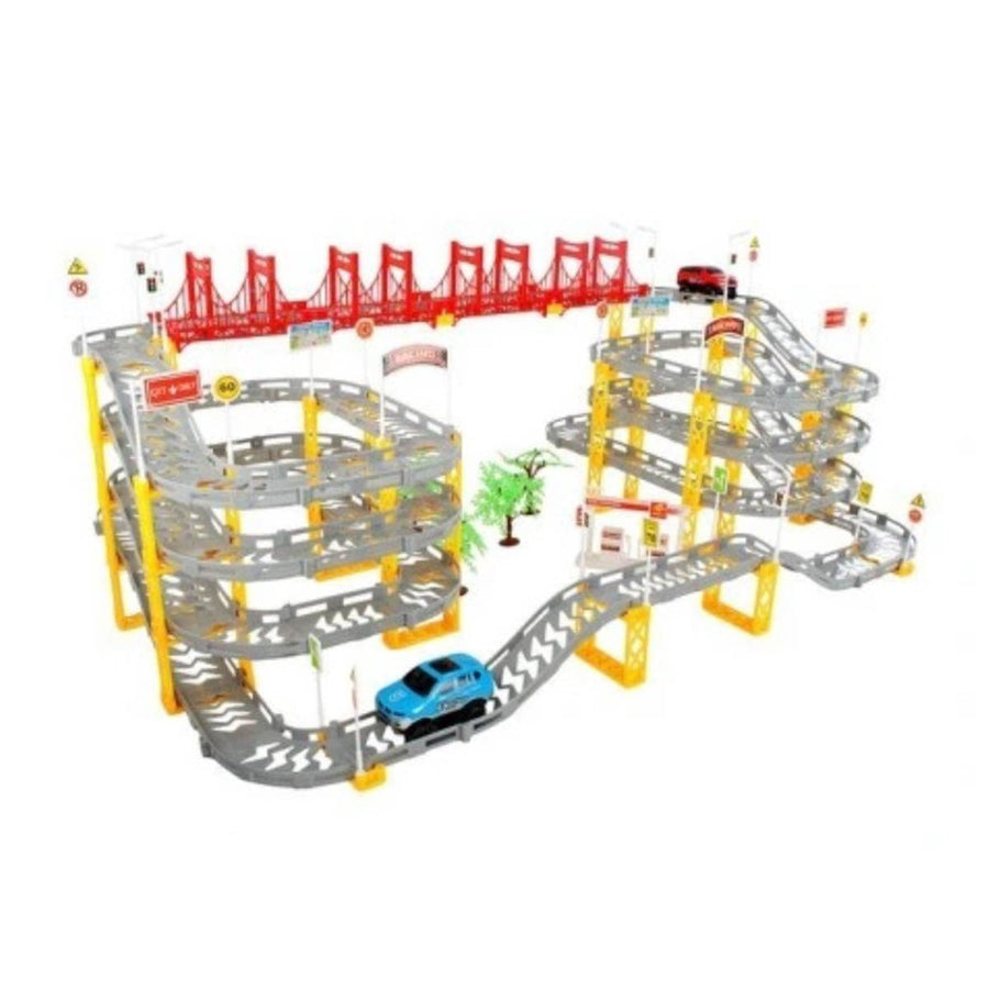 Ariko 8 meter Elektrisch Race Circuit - Racebaan - Extra lang - Meerdere banen maken - 236 delig - Inclusief 2 x Philips AA batterijen