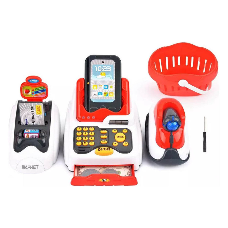 Ariko Supermarkt Speelset - Speelgoed Kinderen - Winkeltje Speelgoed Kinderen - Speelgoed Kassa - Incl Batterijen