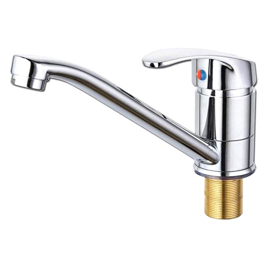 Keukenkraan - chrome - mengkraan warm en koud - met hendel - Ariko