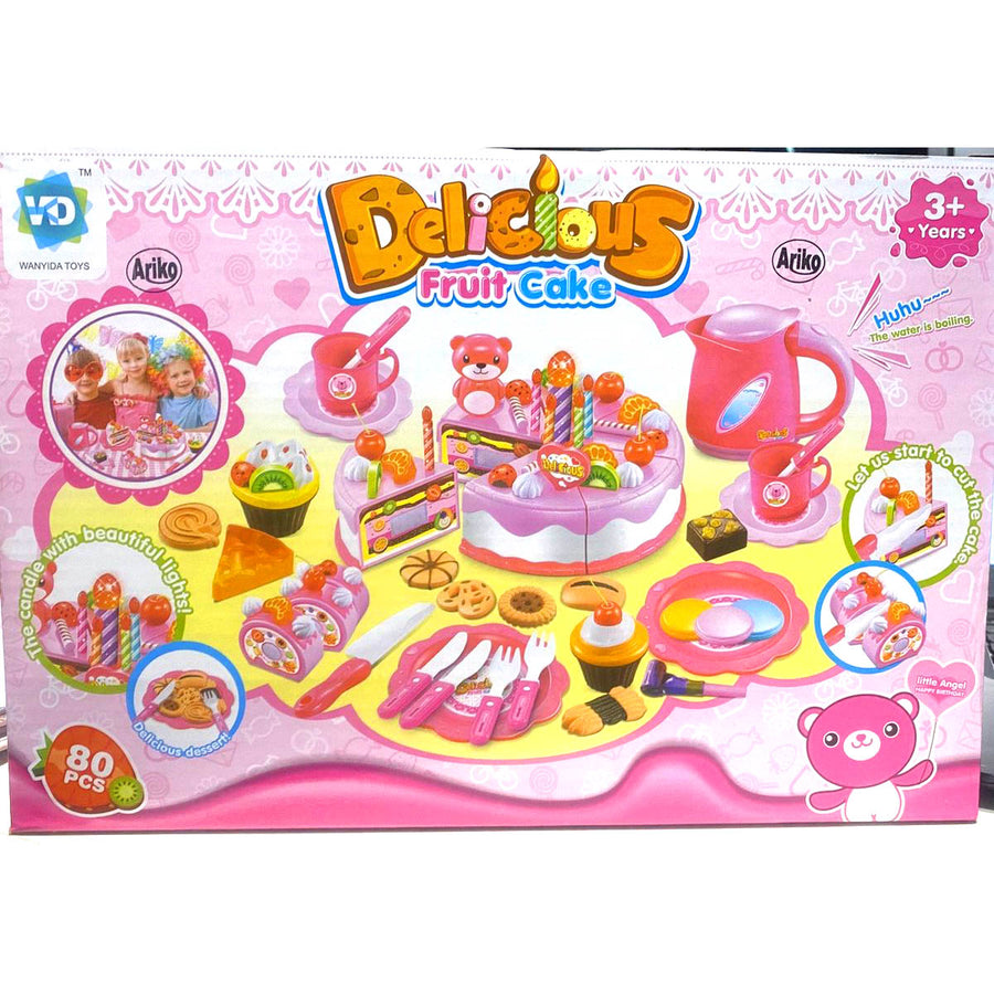 Ariko 80 Delige Verjaardagstaart - Cupcake - Taart - Keuken attributen - met geluid - inclusief batterijen