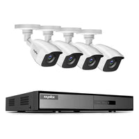 Thumbnail for Ariko Sannce Camera CCTV-System, 4 x weiße, hochwertige 3MP-Überwachungskameras, Nachtsicht 25 mtr, Online-Anzeige von aufgezeichneten und Live-Bildern, einschließlich 1-TB-Festplatte - niederländischer Helpdesk