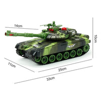 Thumbnail for <tc>Ariko XXL RC Toy Tank - Green - Remote Controlled Radio Tank With Remote Control - With Sound & Light Effects - With Internal Battery - 2.4Gz - Scale 1:14</tc>