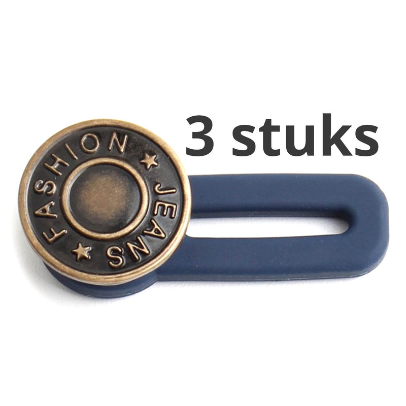 3 stuks spijkerbroek verlengknoop - knoopverlenger - verstelknoop - spijkerbroek te strak