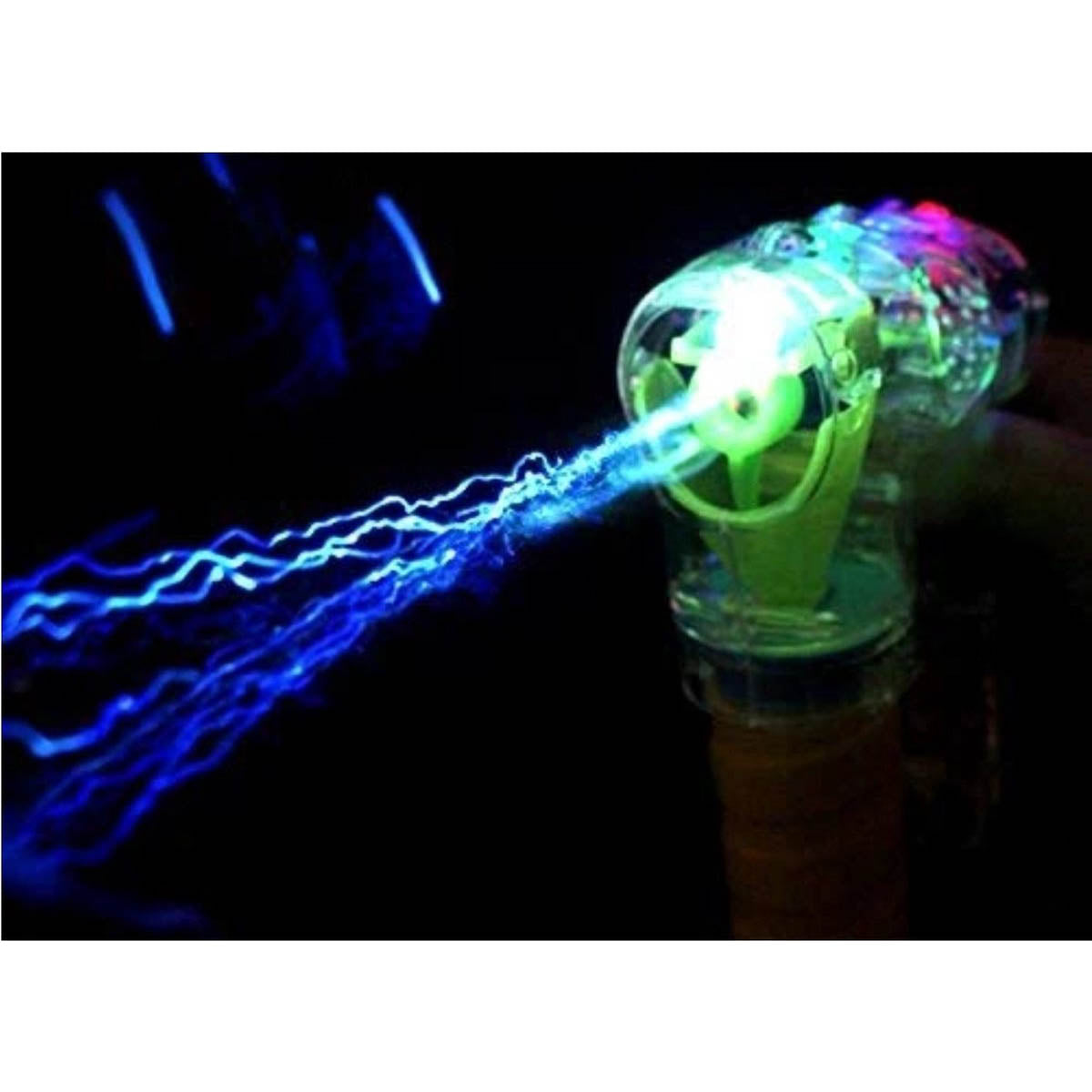 Ariko Bubble Blower mit 2 Flaschen Bubble Blower | 19cm | Seifenblasenpistole |Mit LED-Beleuchtung | Seifenblasenmaschine | Blasen | Seifenblasenmaschine | Seifenblasenpistole | Bubblegun- Seifenblasenmacher | superleise | Enthält 3 x Philips AA-Batterien