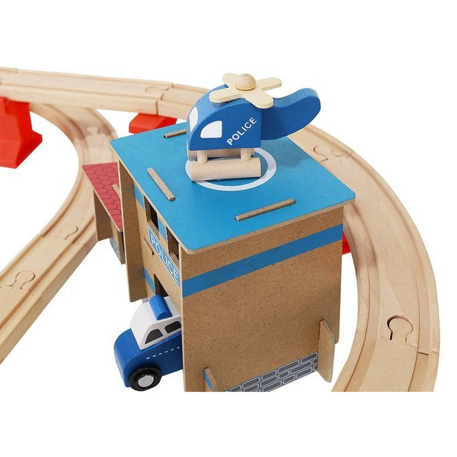 Houten Speelgoed Treinset 89 delig met Elektrische Trein - Treinspeelgoed - Ariko