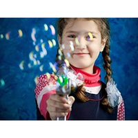 Thumbnail for Ariko Bubble Blower avec 2 bouteilles de bubble blower | 19cm | Pistolet à bulles |Avec éclairage LED | Machine à bulles | Bulles | machine à bulles | Pistolet à bulles | Bubblegun - fabricant de bulles | super silencieux | Comprend 3 piles Philips AA
