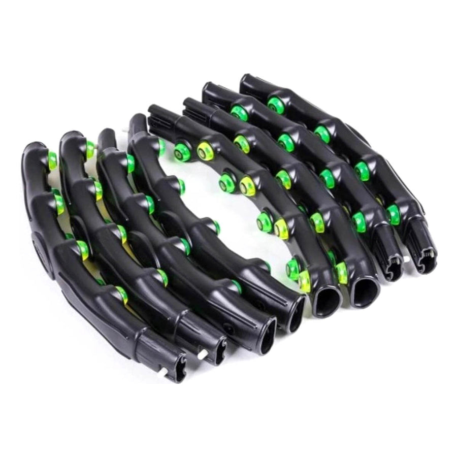 Ariko Fitness Massage Hoelahoep Ø 98cm | met 64 Magnetische balletjes | Waist Trainer | Sport Hula Hoop | Sport hoepel | Vetverbranding | Gymnastiek | Fitness | Groen-geel