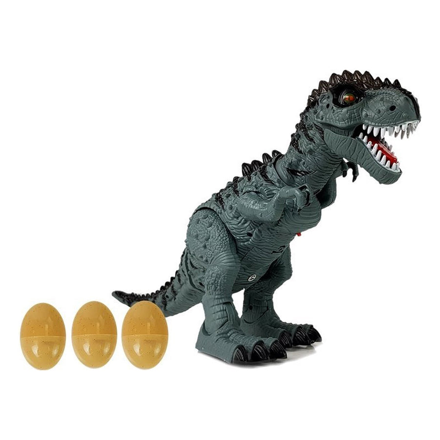 Ariko RC Dinosaurus - Dino - Legt Eieren - Licht projectie - met Licht en Geluid - 6 kleine eieren - Beweegbare onderdelen - Incl batterijen