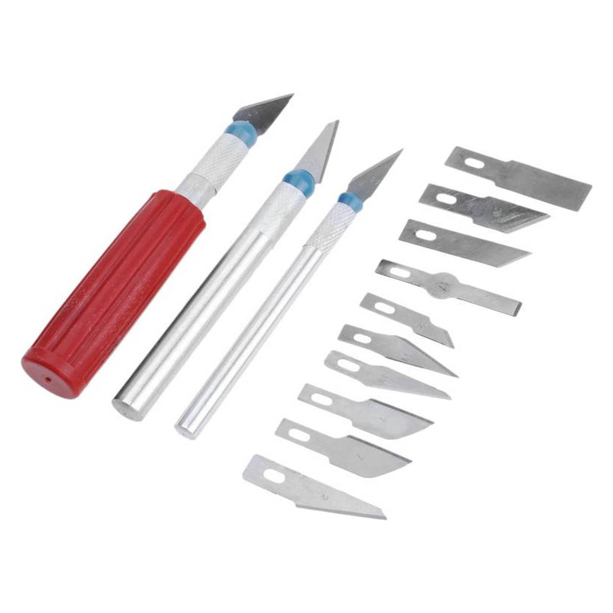 Ariko AKN3305 Ensemble de couteaux de précision 16 pièces - Couteau scalpel - Couteau stylo - Couteau passe-temps - Couteau de coupe - Couteau chirurgical - Couteau de précision
