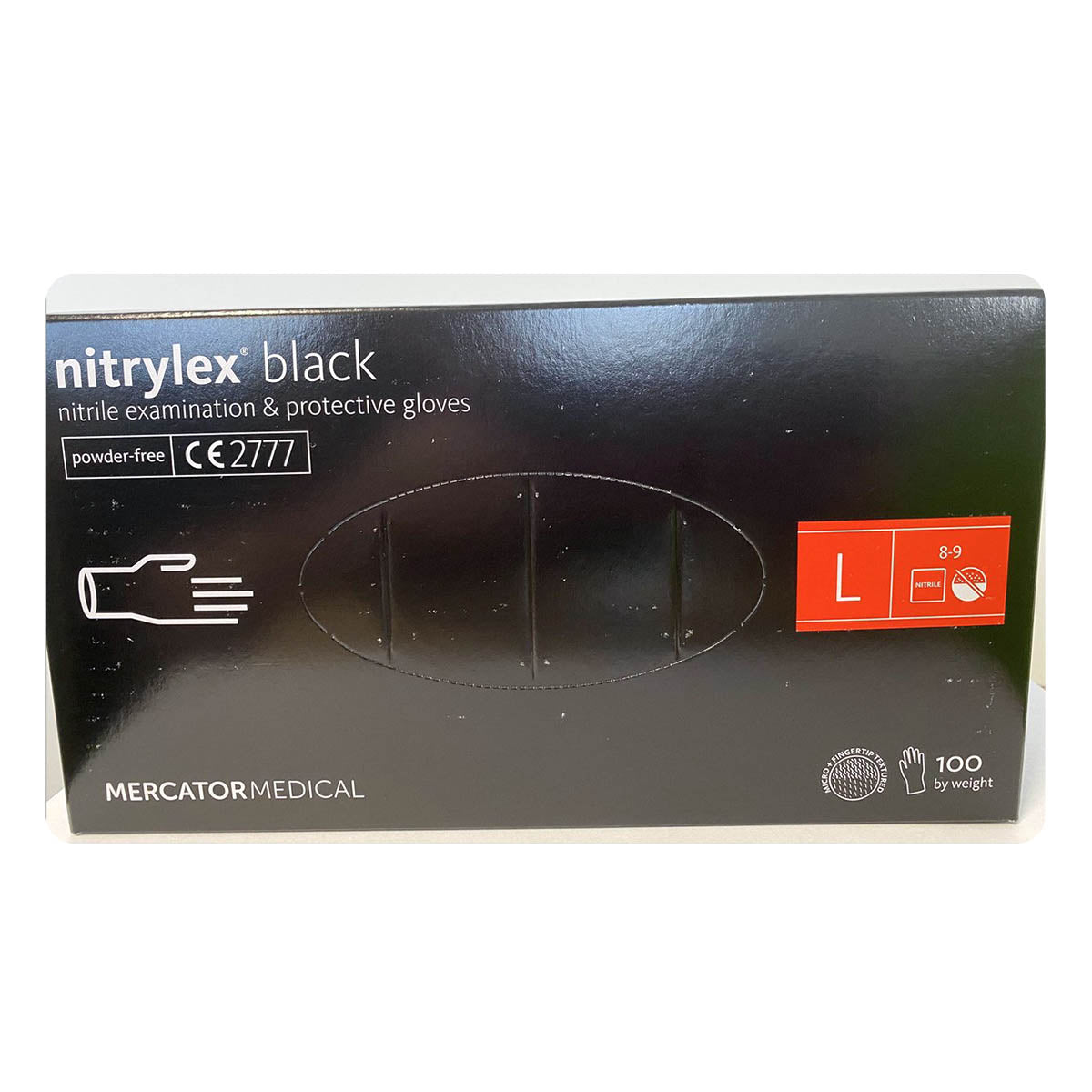 Medische Wegwerp Handschoenen - Maat L - 100 STUKS - Categorie 3 - Soft-Nitril - Poedervrij - Latex Vrij - Zwart - Ariko