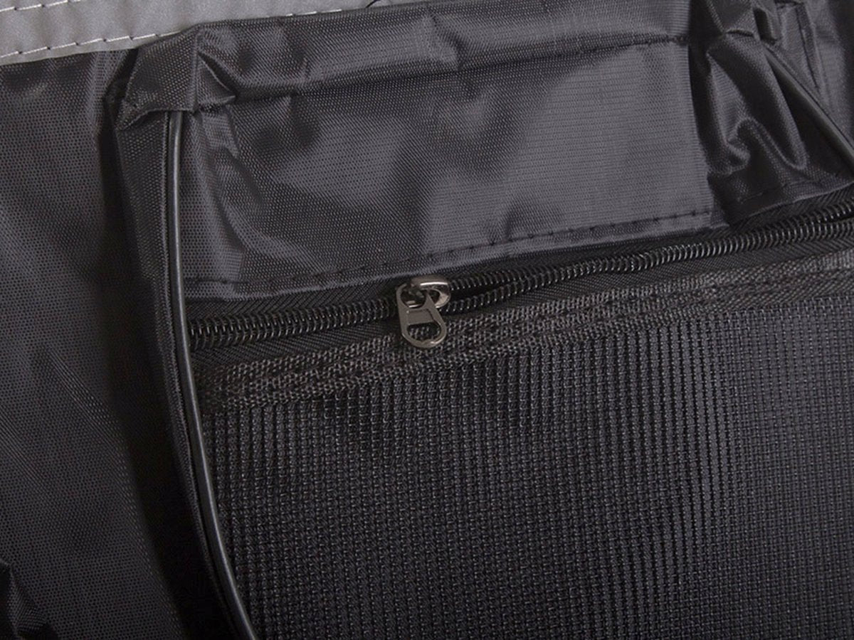 Luxus-Doppelgepäckträgertasche – Fahrradtasche – Große doppelte abnehmbare Gepäckträgertasche – Trunkbag – wasserdicht – Bikepacking-Taschenhalter – Trunkbag mit 4 Fächern – 28 Liter Stauraum – Schwarz