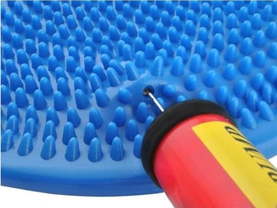 Ariko Professioneel Wiebelkussen | Balanskussen Volwassenen 34 cm met Nopjes | Balance Pad | Activair Balanskussen | Stepper Pad | Inclusief pomp | Zwart