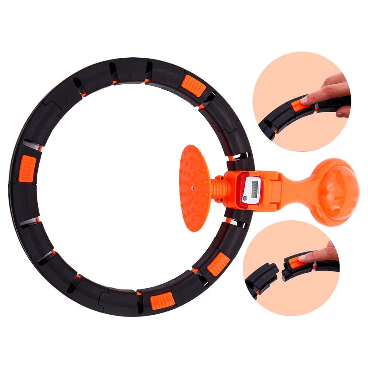 <tc>Ariko</tc> Hula Hoop Wheel with LED Counter - Foldable - Fitness Hula Hoop - Hula Hoop - Hula Hoop with Weight