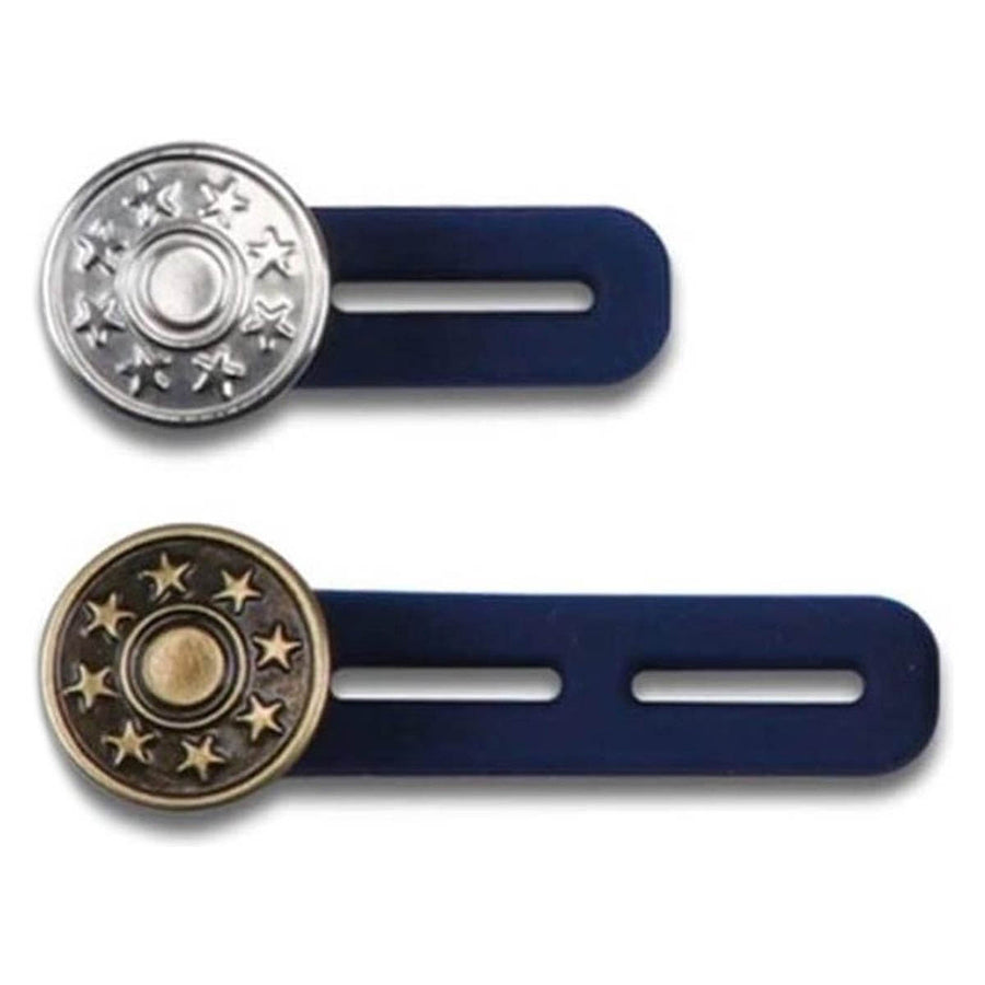 Spijkerbroek verlengknoop- 1 x 5 cm & 1 en 2 cm - knoopverlenger - verstelknoop - spijkerbroek te strak - Wonderknopen - Zwangerschap Broekverbreder - Knoopsgat verlengers - Ariko