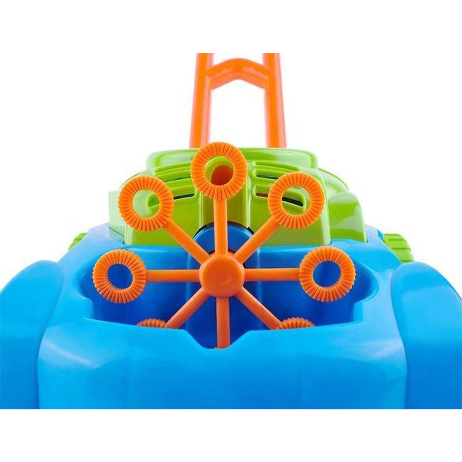 Ariko Loopwagen Grasmaaier met bellenblaas | met een flesje sop | Bellenblaasmachine | Inclusief 3 x Philips AA batterijen