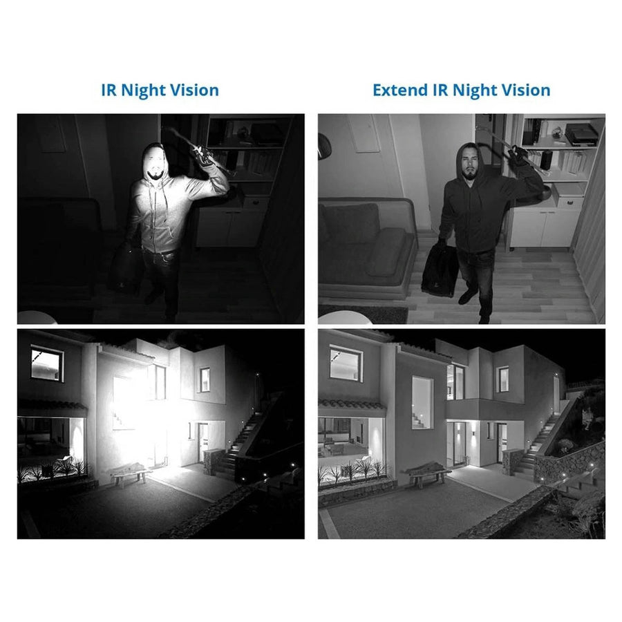 Ariko Sannce Camera CCTV systeem, 4x Zwarte hoge kwaliteit 3MP beveiliging camera's, Nachtzicht 25 mtr, Online opgenomen en live beelden bekijken, inclusief 1TB harde schijf - Nederlandstalige helpdesk