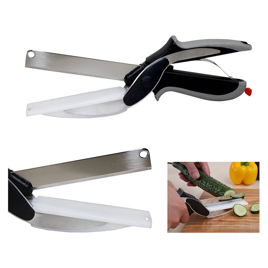 Ariko Clever Cutter 2in1 Snijplank en Mes - Keukenschaar - Keukenhulp - Keukengerei