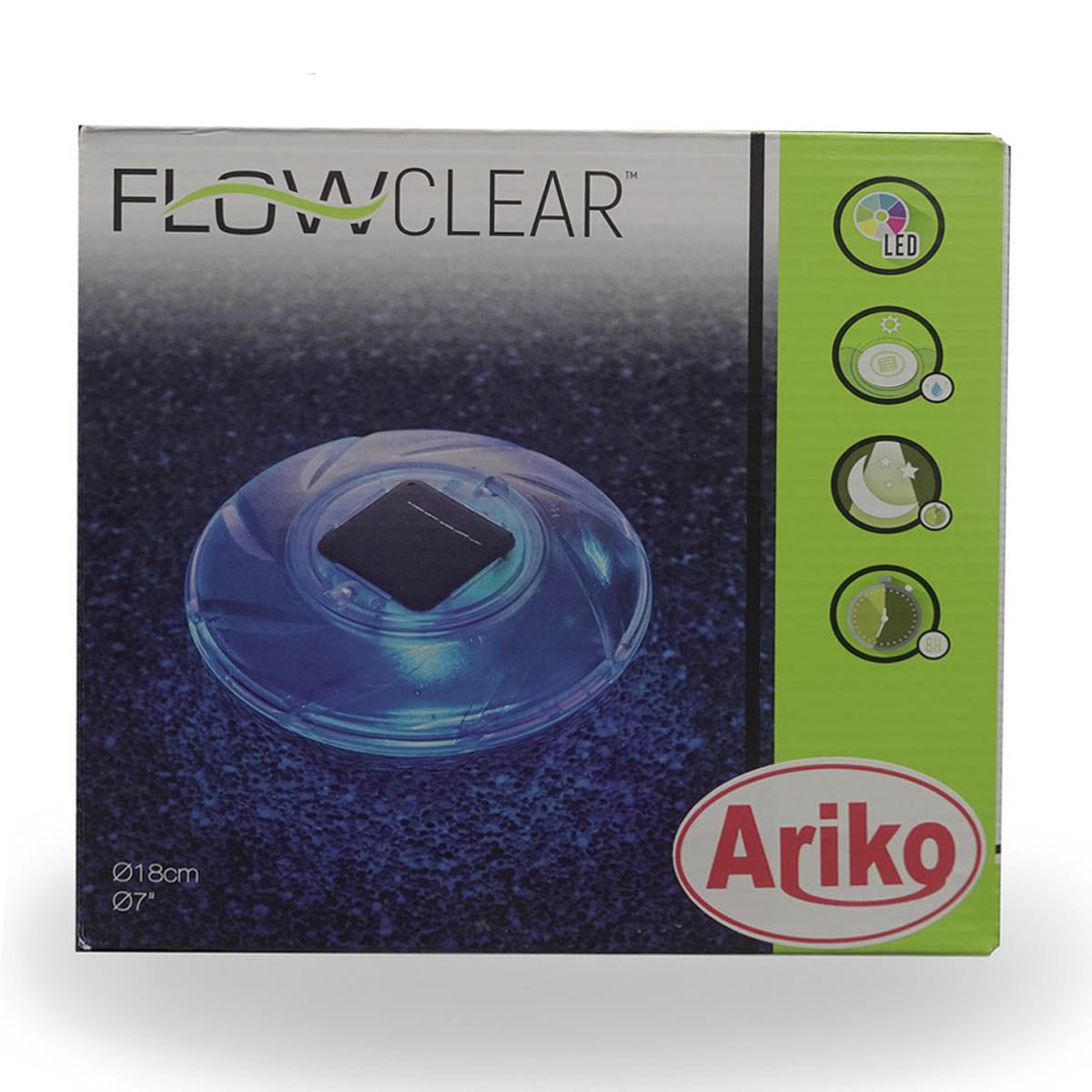Ariko Solar-Poollampe - LED - Schwebendes Licht - RGB-Lampe - Stimmungslicht - Teichlicht