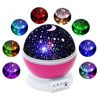 Thumbnail for <tc>Ariko</tc> Rotating Star Projector Starry Sky - Night Light Baby/Child - Projection Lamp - Children's Room - Night Light - Pink