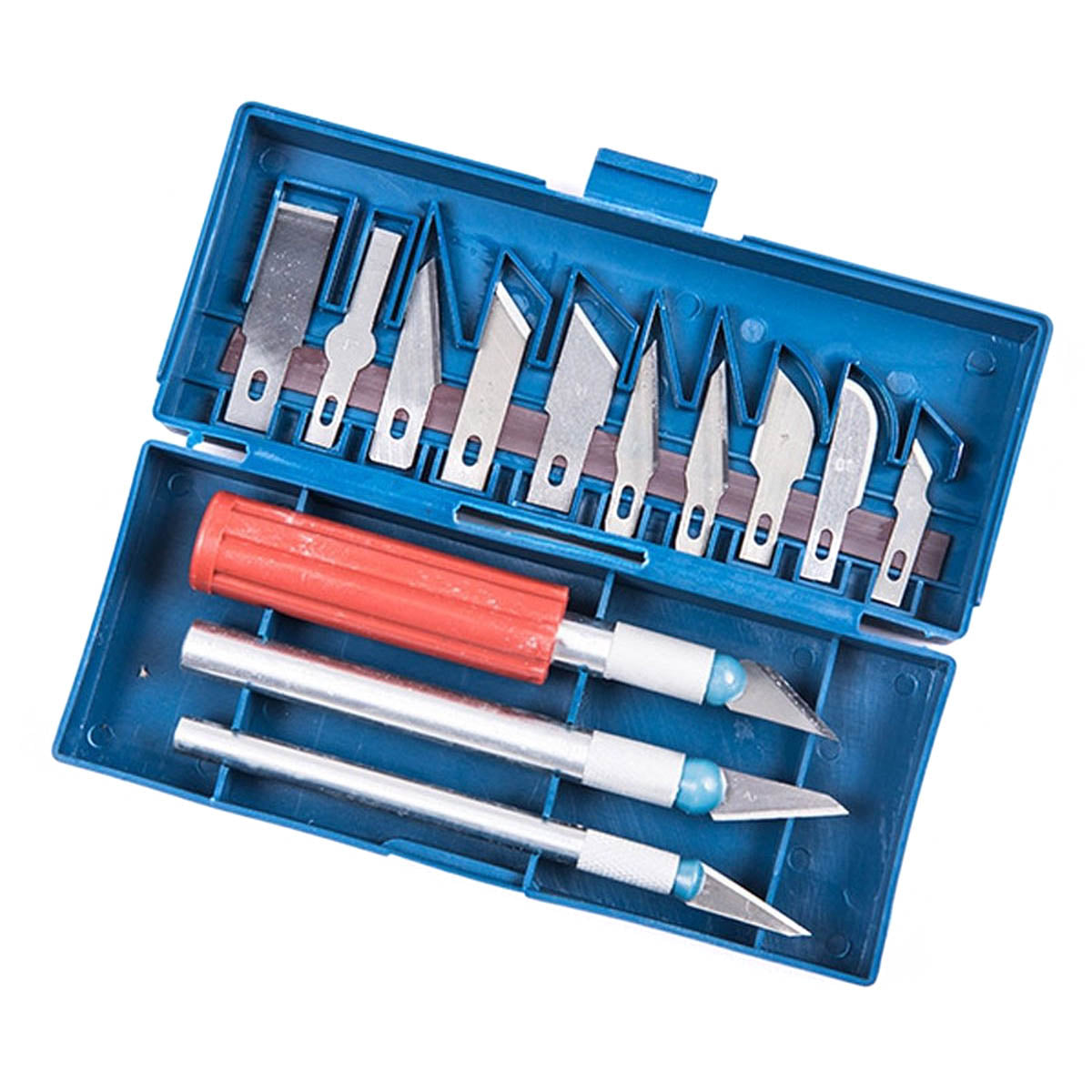 Ariko AKN3305 Ensemble de couteaux de précision 16 pièces - Couteau scalpel - Couteau stylo - Couteau passe-temps - Couteau de coupe - Couteau chirurgical - Couteau de précision