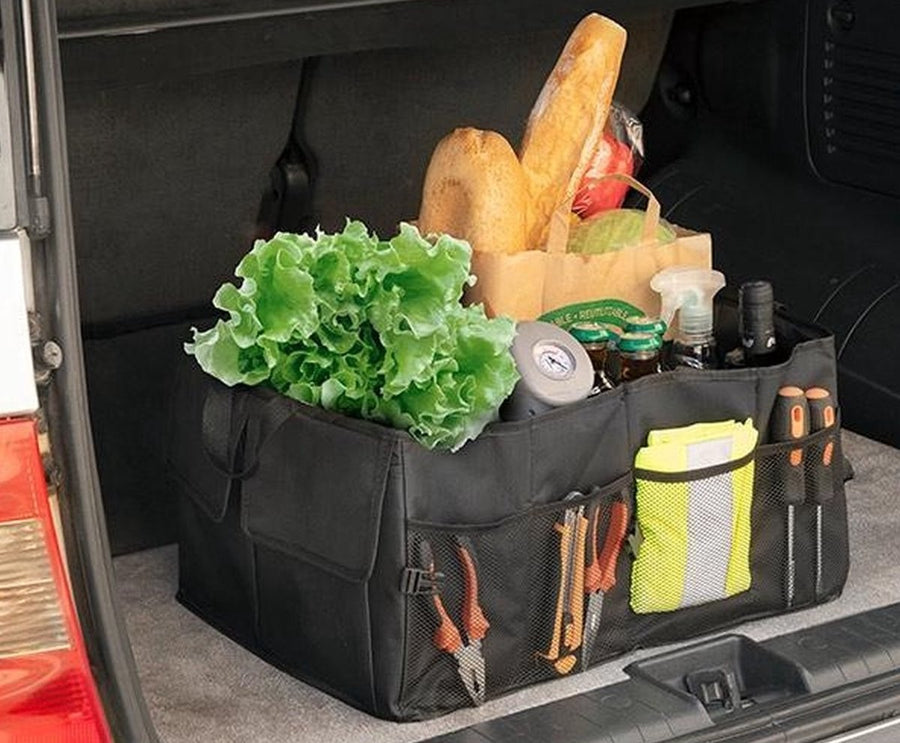 Kofferbak Organizer Opvouwbaar - Organizer auto - Kofferbak opbergbox - Kofferbak tas - 52 x 38,5 x 27 cm - Zwart - Ariko